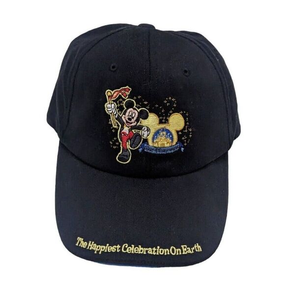 ‎Walt Disney World Celebration Mickey Mouse Adjustable Strapback Hat - Picture 1 of 7